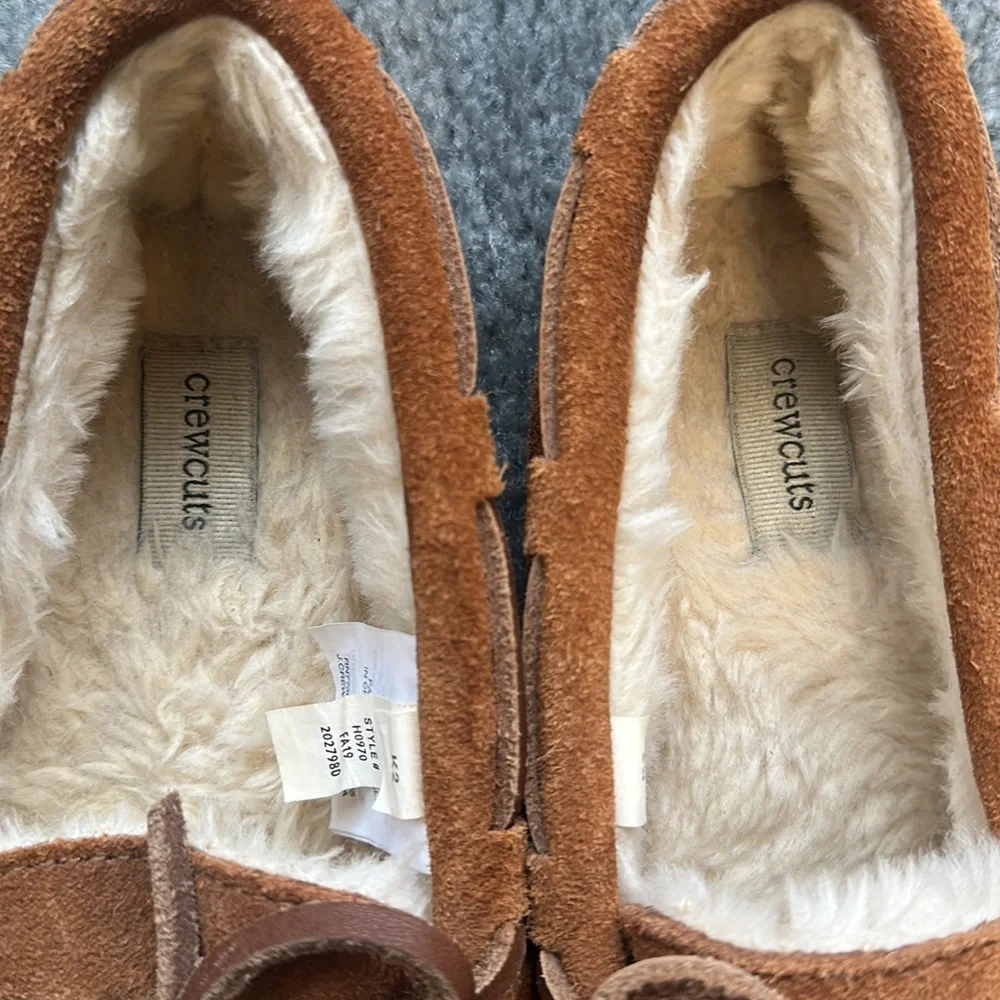 J.Crew Crewcuts Faux Shearling Moccasins